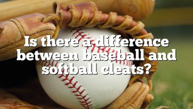 Is there a difference between baseball and softball cleats?