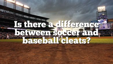Is there a difference between soccer and baseball cleats?