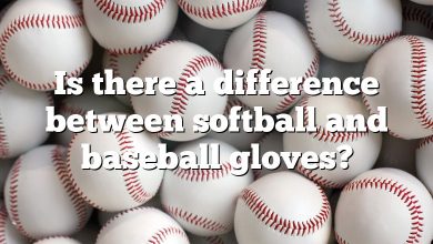 Is there a difference between softball and baseball gloves?