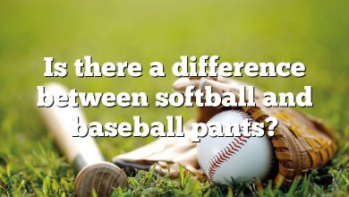 Is there a difference between softball and baseball pants?