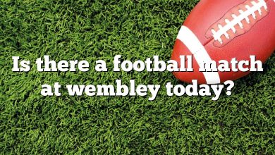Is there a football match at wembley today?