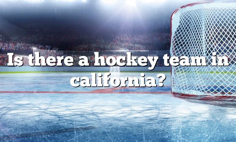 Is there a hockey team in california?