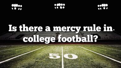 Is there a mercy rule in college football?