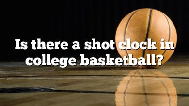 Is there a shot clock in college basketball?