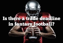 Is there a trade deadline in fantasy football?