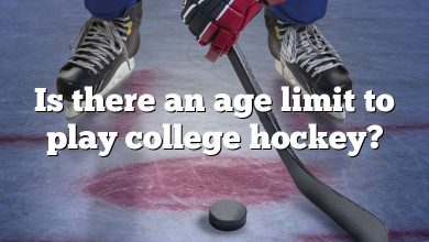 Is there an age limit to play college hockey?