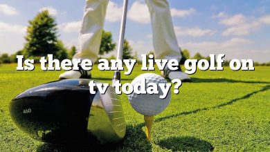 Is there any live golf on tv today?