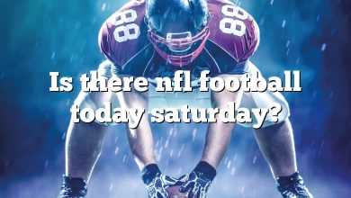 Is there nfl football today saturday?
