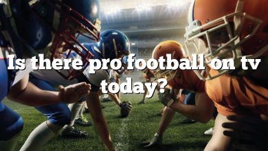 Is there pro football on tv today?