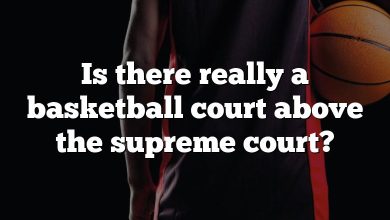 Is there really a basketball court above the supreme court?