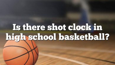 Is there shot clock in high school basketball?