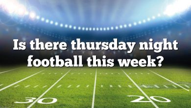 Is there thursday night football this week?