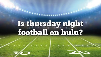 Is thursday night football on hulu?