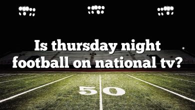 Is thursday night football on national tv?