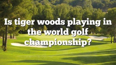 Is tiger woods playing in the world golf championship?