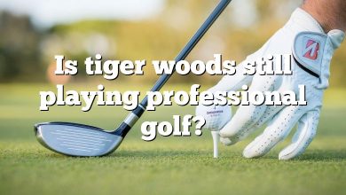 Is tiger woods still playing professional golf?