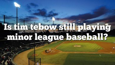 Is tim tebow still playing minor league baseball?