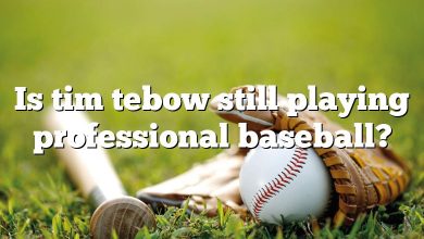 Is tim tebow still playing professional baseball?