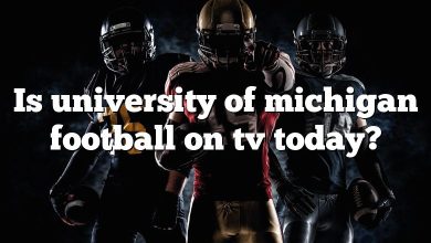 Is university of michigan football on tv today?