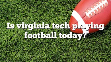 Is virginia tech playing football today?