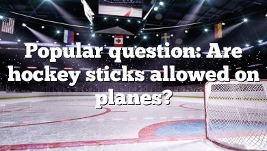 Popular question: Are hockey sticks allowed on planes?