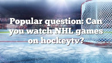 Popular question: Can you watch NHL games on hockeytv?