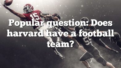 Popular question: Does harvard have a football team?