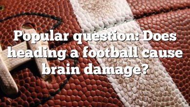 Popular question: Does heading a football cause brain damage?