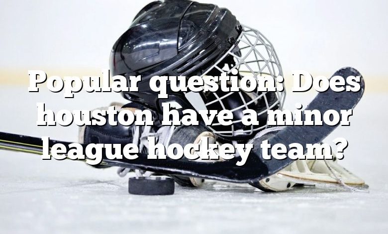 Popular question: Does houston have a minor league hockey team?