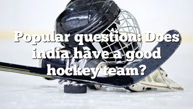 Popular question: Does india have a good hockey team?