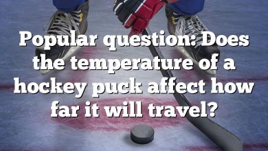 Popular question: Does the temperature of a hockey puck affect how far it will travel?