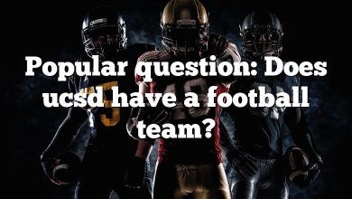 Popular question: Does ucsd have a football team?