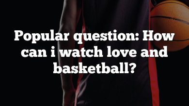 Popular question: How can i watch love and basketball?