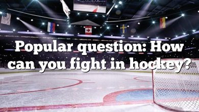 Popular question: How can you fight in hockey?