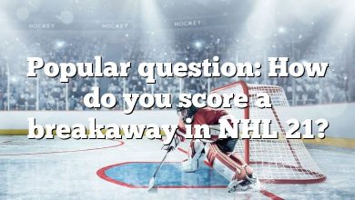 Popular question: How do you score a breakaway in NHL 21?