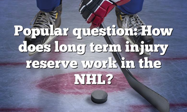 Popular question: How does long term injury reserve work in the NHL?