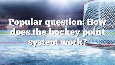 Popular question: How does the hockey point system work?