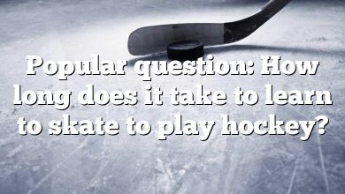 Popular question: How long does it take to learn to skate to play hockey?