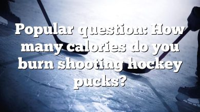 Popular question: How many calories do you burn shooting hockey pucks?