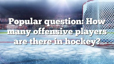 Popular question: How many offensive players are there in hockey?