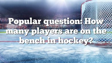 Popular question: How many players are on the bench in hockey?