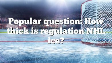 Popular question: How thick is regulation NHL ice?