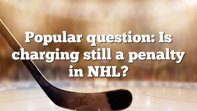 Popular question: Is charging still a penalty in NHL?