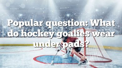 Popular question: What do hockey goalies wear under pads?