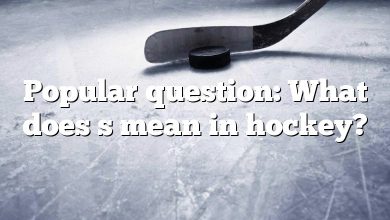 Popular question: What does s mean in hockey?