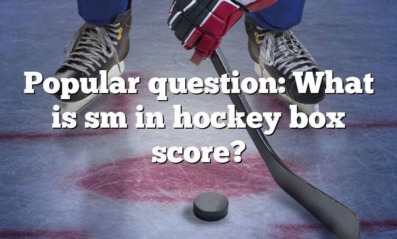 Popular question: What is sm in hockey box score?