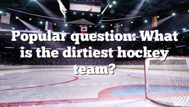 Popular question: What is the dirtiest hockey team?