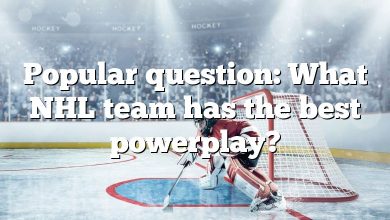 Popular question: What NHL team has the best powerplay?