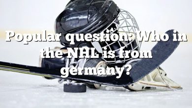 Popular question: Who in the NHL is from germany?