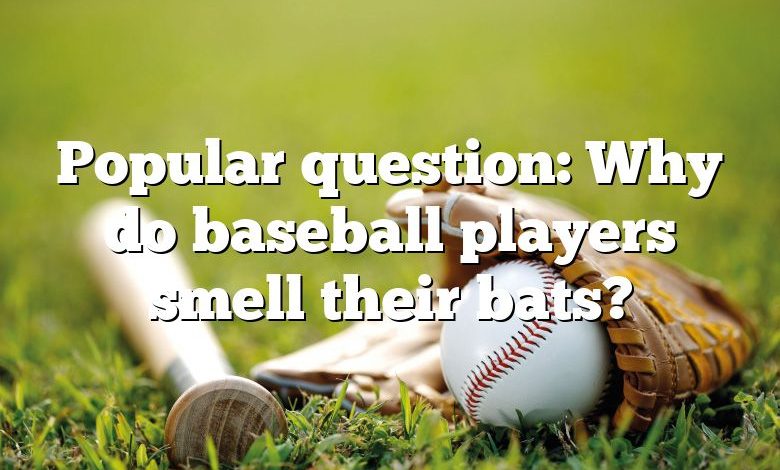 Popular question: Why do baseball players smell their bats?